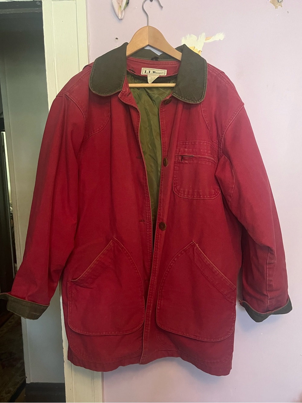 VTG LL Bean Denim Barn Coat